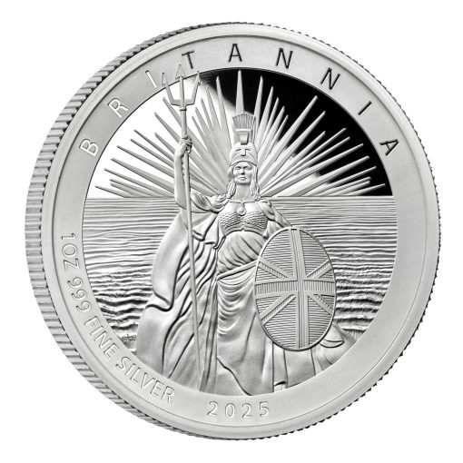 2025年 (新品) イギリス「ブリタニア」純銀 1オンス プルーフ 銀貨 - 画像 (3)