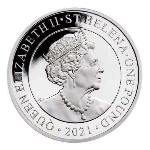 2021年 (新品) セントヘレナ「現代中国貿易ドル」純銀 1オンス プルーフ 銀貨 - 画像 (3)