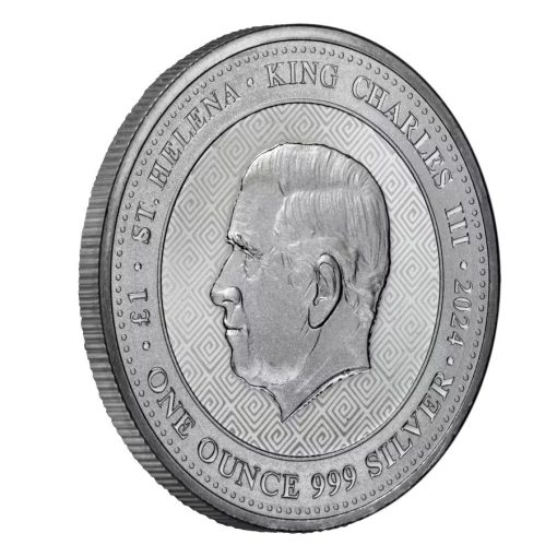 2024年 (新品) セントヘレナ「アテナフクロウ」純銀 1オンス 銀貨 - 画像 (4)