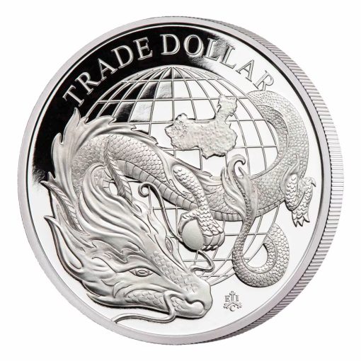 2021年 (新品) セントヘレナ「現代中国貿易ドル」純銀 1オンス プルーフ 銀貨 - 画像 (4)