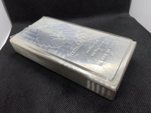 (New) 100 oz Pure .999 Silver「King Stacker」Scottsdale Mint Bar・1 Bar #9246 - Image 5