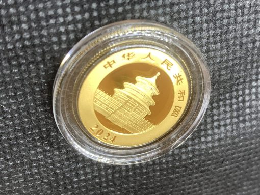 2024年 (新品) 中国「パンダ」純金 8グラム 金貨 #10716 - 画像 (6)