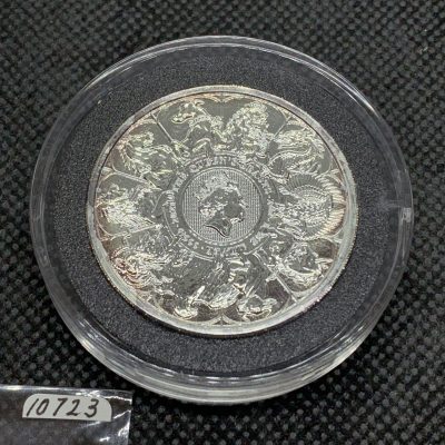 2021年 (新品) イギリス「クィーンズ ビースト・コンプリーター」純銀 2オンス 銀貨 #10723