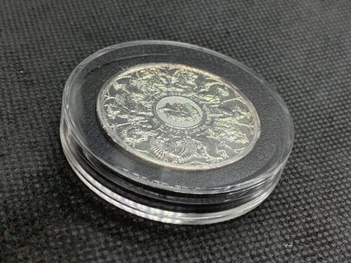 2021年 (新品) イギリス「クィーンズ ビースト・コンプリーター」純銀 2オンス 銀貨 #10723 - 画像 (3)