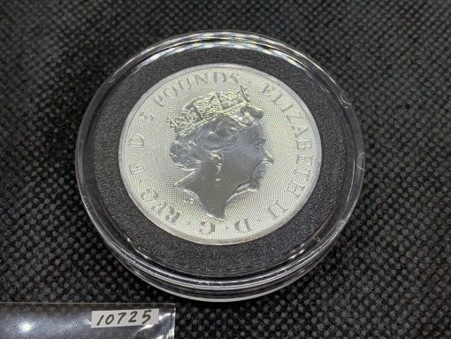 2021年 (新品) イギリス「クィーンズ ビースト・コンプリーター」純銀 2オンス 銀貨 #10725 - 画像 (2)