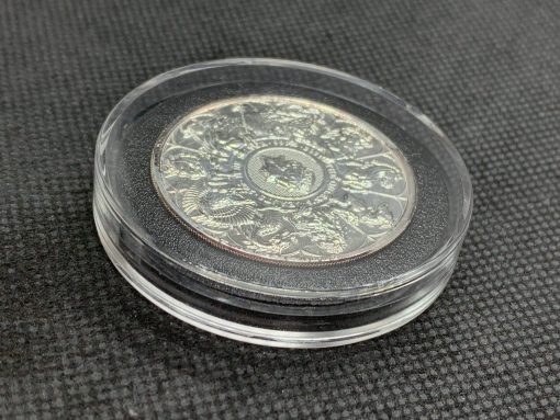 2021年 (新品) イギリス「クィーンズ ビースト・コンプリーター」純銀 2オンス 銀貨 #10726 - 画像 (3)