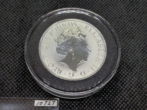 2021 (New) Great Britain Queens Beast Completer £5 Silver 2 oz Coin #10727 - Image 2