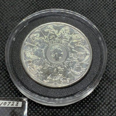 2021年 (新品) イギリス「クィーンズ ビースト・コンプリーター」純銀 2オンス 銀貨 #10728