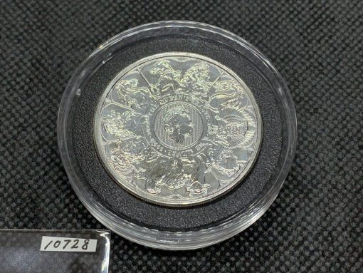 2021年 (新品) イギリス「クィーンズ ビースト・コンプリーター」純銀 2オンス 銀貨 #10728