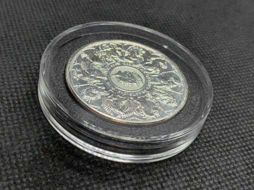 2021年 (新品) イギリス「クィーンズ ビースト・コンプリーター」純銀 2オンス 銀貨 #10728 - 画像 (3)