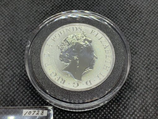 2021年 (新品) イギリス「クィーンズ ビースト・コンプリーター」純銀 2オンス 銀貨 #10728 - 画像 (2)