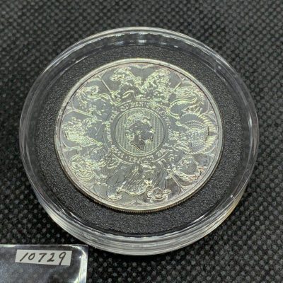 2021年 (新品) イギリス「クィーンズ ビースト・コンプリーター」純銀 2オンス 銀貨 #10729
