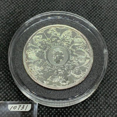 2021年 (新品) イギリス「クィーンズ ビースト・コンプリーター」純銀 2オンス 銀貨 #10731