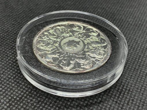 2021年 (新品) イギリス「クィーンズ ビースト・コンプリーター」純銀 2オンス 銀貨 #10732 - 画像 (5)