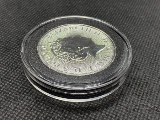 2021年 (新品) イギリス「クィーンズ ビースト・コンプリーター」純銀 2オンス 銀貨 #10732 - 画像 (6)