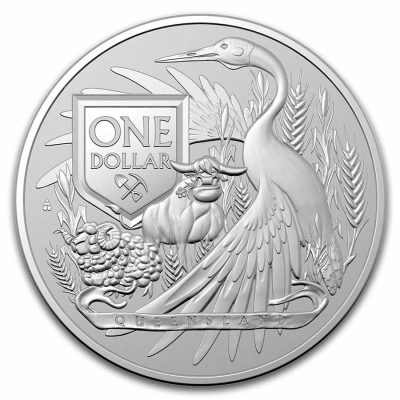 2023 (New) Australian Coat of Arms Queensland Silver 1 oz Coin