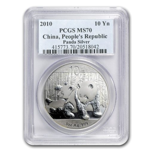 2010 (New) Chinese Panda in Capsule 1 oz Silver Coin MS70 (Random Label) - Image 2