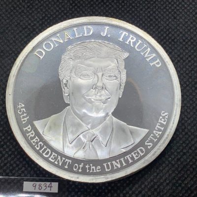 (New)「President Donald J. Trump」Silver 5 oz Coin #9834