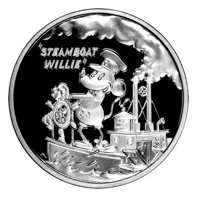 2024 (New) Fiji Steamboat Willie Silver 1 oz Coin