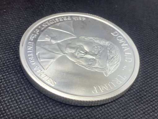 (新品) アメリカ「ドナルド・J・トランプ大統領」純銀 5オンス メダル #7987 - 画像 (3)