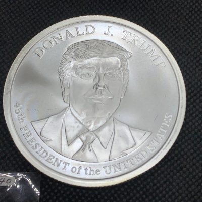 (New)「President Donald J. Trump」Silver 5 oz Coin #8340