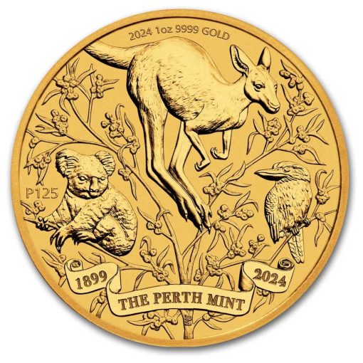 2024 (New) Australian The Perth Mint 125th Anniversary Gold 1 oz Coin PCGS MS70 - Image 2