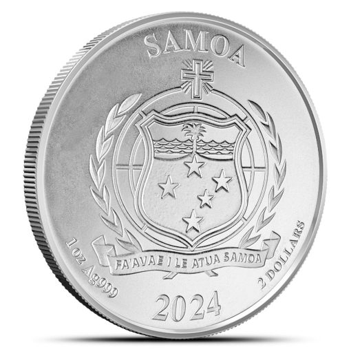 2024年 (新品) サモア「モルガン・ユニオン・ドル」純銀 1オンス 銀貨 - 画像 (2)