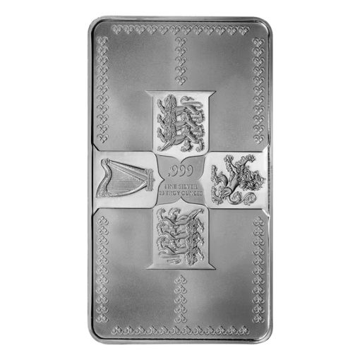2024 (New) Great Britain Gothic Crown Silver 10 oz Bar - Image 2