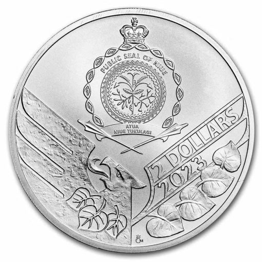 2023年 (新品)  ニウエ「チェコ・ライオン」純銀 1オンス 銀貨 - 画像 (2)