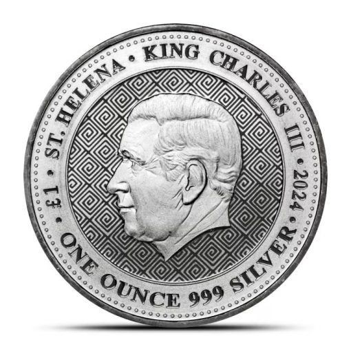 2024 (New) St. Helena Shekel of Tyre Replica Silver 1 oz Coin - Image 2