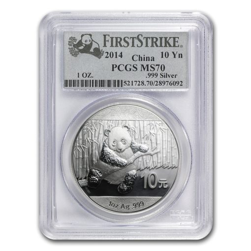 2014 (New) Chinese Panda in Capsule 1 oz Silver Coin MS70 (Random Label) - Image 3