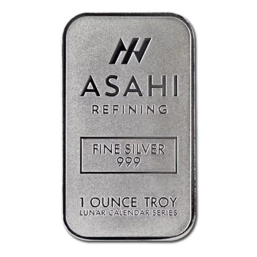 2025年 (新品) アメリカ「ASAHI アサヒ・干支 十二支・巳年 蛇年」純銀 1オンス バー - 画像 (4)