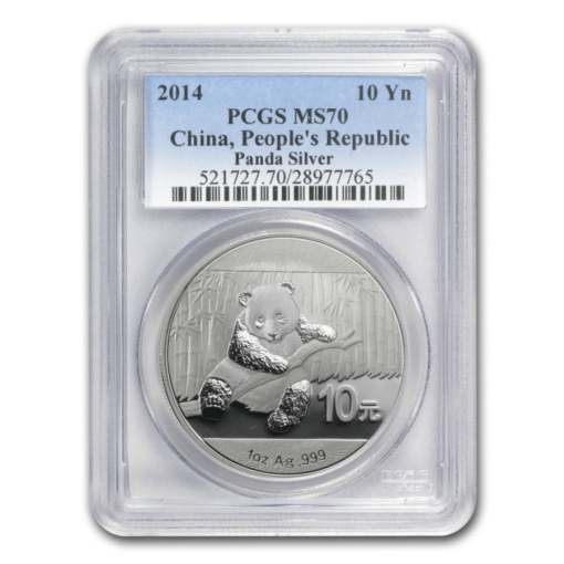 2014 (New) Chinese Panda in Capsule 1 oz Silver Coin MS70 (Random Label) - Image 5