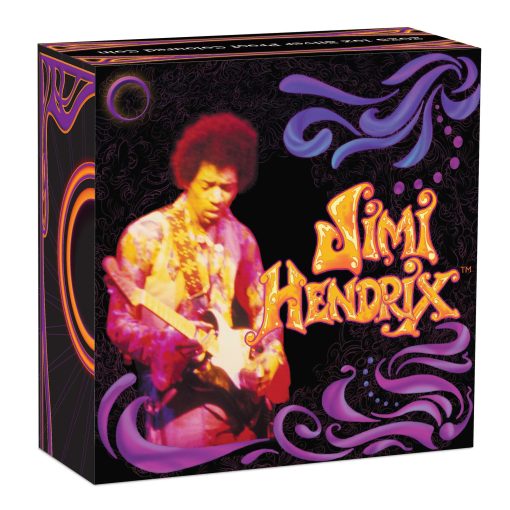 2025 (New) Tuvalu Jimi Hendrix Silver 1 oz Color Proof Coin - Image 5