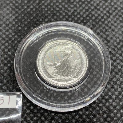 2025年 (新品) イギリス「ブリタニア」白金 純プラチナ 1/10オンス プラチナ貨 #10851