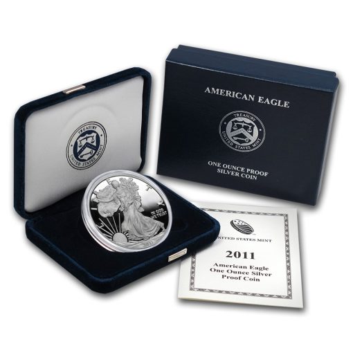 2011年 (新品) アメリカ「イーグル・ウオーキング リバティ」純銀 1オンス プルーフ 銀貨