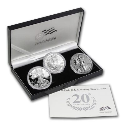 2006 (New) American Eagle Walking Liberty Silver 1 oz Proof Coin Set