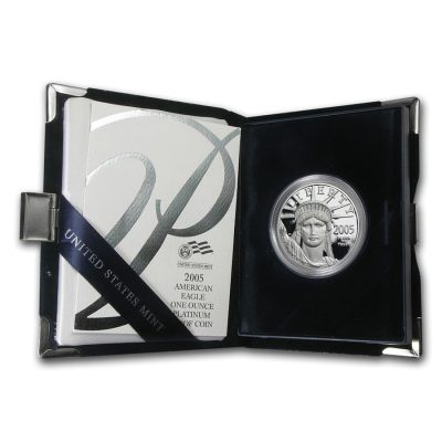 2005 (New) American Eagle Walking Liberty Platinum 1 oz Proof Coin