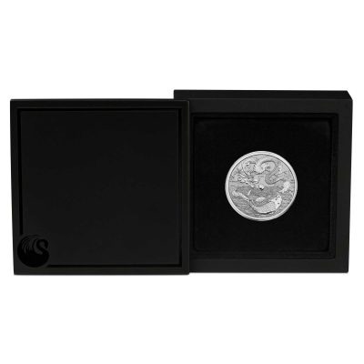2024 (New) Australia Chinese Myths and Legends Dragon And Koi Platinum 1 oz Reverse Proof Coin