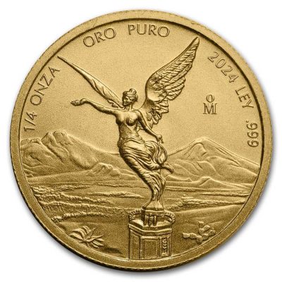 2024 (New) Mexico Libertad Gold 1/4 oz Coin
