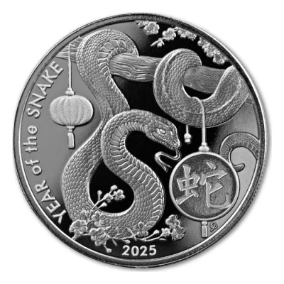 2025 (New) ASAHI Lunar Snake Silver 1 oz Round