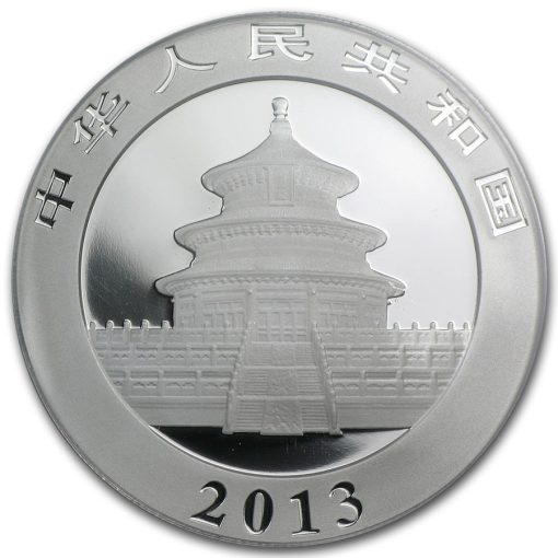 2013 (New) Chinese Panda in Capsule 1 oz Silver Coin MS70 (Random Label) - Image 3