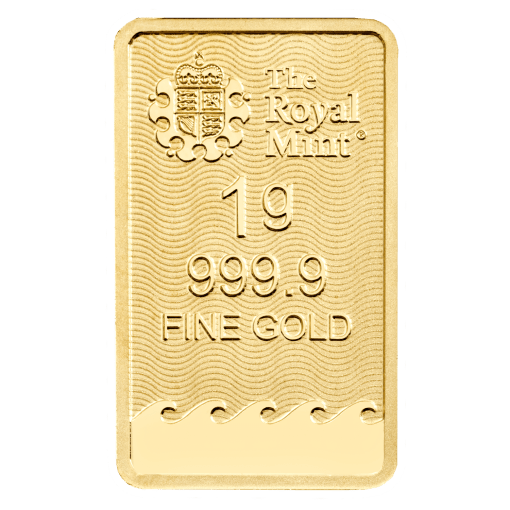 (新品) イギリス「ブリタニア・幸運を」純金 1グラム バー - 画像 (4)
