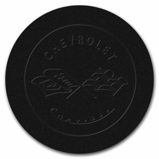 (New) USA Corvette Classic Emblem Silver 2 oz High Relief Color Round - Image 8