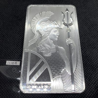 (New) Royal Mint Britannia Silver 10 oz Bar #11104
