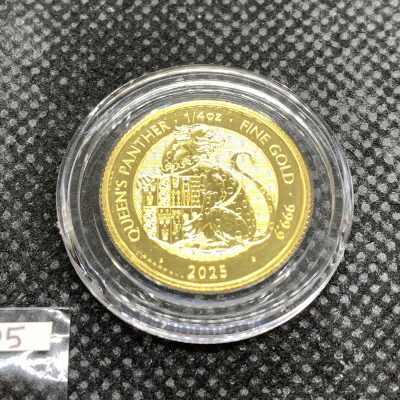 2025 (New) Great Britain The Royal Tudor Beast The Queen's Panther Gold 1/4 oz Coin #11105