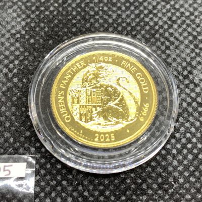 2025 (New) Great Britain The Royal Tudor Beast The Queen's Panther Gold 1/4 oz Coin #11105
