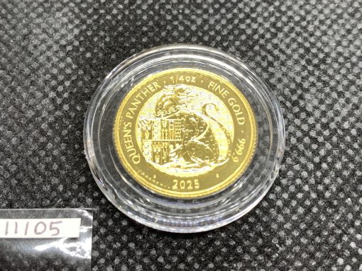2025 (New) Great Britain The Royal Tudor Beast The Queen's Panther Gold 1/4 oz Coin #11105